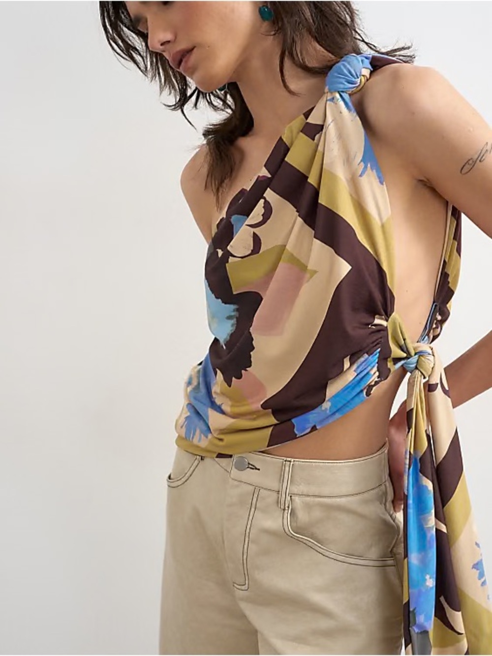 Topshop One-Shoulder Top